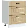 Image de vidaXL Armoire basse de cuisine Lucca Chêne Sonoma Matériau dérivé du bois