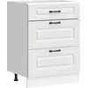 Image de vidaXL Armoire basse de cuisine Kalmar Blanc Matériau dérivé du bois