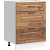 Image de vidaXL Élément bas de cuisine Kalmar imitation vieux bois Matériau dérivé du bois