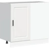 Image de vidaXL Armoire basse de cuisine Porto Blanc Matériau dérivé du bois