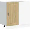 Image de vidaXL Armoire basse de cuisine Lucca Chêne Sonoma Matériau dérivé du bois