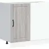 Image de vidaXL Armoire basse de cuisine Lucca Gris Sonoma Matériau dérivé du bois