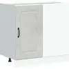 Image de vidaXL Armoire basse de cuisine Kalmar gris béton Matériau dérivé du bois