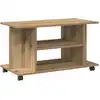 Image de vidaXL Étagère TV avec roulettes Chêne Artisan 80x40x45 cm Bois composite