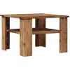 Image de vidaXL Table basse imitation vieux bois 60x60x42 cm Bois composite