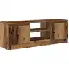 Image de vidaXL Armoire TV imitation vieux bois 102x30x36 cm Matériau dérivé du bois