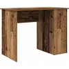 Image de vidaXL Bureau aspect bois ancien 100x55x75 cm Bois composite