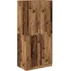 Image de vidaXL Armoire imitation bois ancien 90x52x200 cm Bois composite