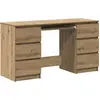 Image de vidaXL Bureau Artisan-Chêne 140x50x77 cm Bois composite