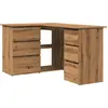 Image de vidaXL Bureau d'angle Artisan-Chêne 145x100x76 cm Bois composite
