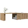 Image de vidaXL Table basse Artisan-Chêne 150x50x35 cm Bois composite