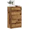 Image de vidaXL Armoire à tiroirs aspect vieux bois 60x36x103 cm Bois composite