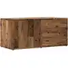 Image de vidaXL Armoire TV aspect bois ancien 80x34x35,5 cm Bois composite