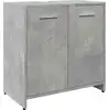 Image de vidaXL Armoire sous lavabo gris béton 60x33x60 cm Bois composite