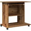 Image de vidaXL Bureau imitation vieux bois 80x50x75 cm bois composite