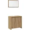 Image de vidaXL Ensemble de meubles de salle de bain 2 pièces chêne artisan bois composite