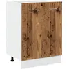 Image de vidaXL Armoire basse Lyon imitation vieux bois 60x46x81,5 cm Matériau dérivé du bois