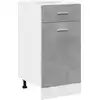 Image de vidaXL Armoire basse à tiroirs Lyon gris béton 40x46x81,5 cm Bois composite