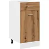 Image de vidaXL Armoire basse à tiroirs Lyon Chêne Artisan 40x46x81,5 cm Matériau dérivé du bois