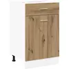 Image de vidaXL Armoire basse à tiroirs Lyon Chêne Artisan 50x46x81,5 cm Bois composite