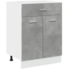 Image de vidaXL Armoire basse à tiroirs Lyon gris béton 60x46x81,5 cm Bois composite