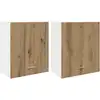 Image de vidaXL Armoires suspendues 2 pcs. Lyon Chêne Artisan 50x31x60 cm Matériau dérivé du bois