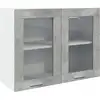 Image de vidaXL Armoire à verres suspendue Lyon gris béton 80x31x60 cm