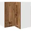 Image de vidaXL Armoire suspendue d'angle Lyon aspect vieux bois 57x57x60 cm Matériau dérivé du bois