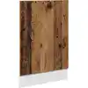 Image de vidaXL Cache pour lave-vaisselle Lyon aspect vieux bois 45x3x67 cm Matériau dérivé du bois