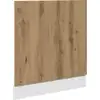 Image de vidaXL Cache pour lave-vaisselle Lyon Chêne Artisan 60x1,5x67 cm Bois composite