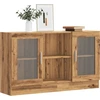 Image de vidaXL Sideboard Chêne Artisan 120x30,5x70 cm Bois composite