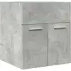 Image de vidaXL Armoire pour lavabo gris béton 41x38,5x46 cm Bois composite