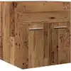 Image de vidaXL Armoire pour lavabo imitation vieux bois 41x38,5x46 Matériau dérivé du bois