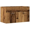 Image de vidaXL Meuble sous-lavabo imitation vieux bois 90x38,5x46 Bois composite