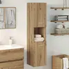 Image de vidaXL Armoire à suspendre pour salle de bain Chêne Artisan 30x30x130 cm Bois composite