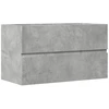 Image de vidaXL Armoire suspendue de salle de bain gris béton 80x38,5x45 cm Bois composite