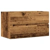 Image de vidaXL Armoire suspendue de salle de bain imitation vieux bois 80x38,5x45 cm Bois composite