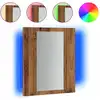 Image de vidaXL Armoire à miroir LED imitation vieux bois 40x12x45 cm Bois composite
