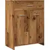 Image de vidaXL Armoire de salle de bain imitation bois ancien 60x33x80 cm Bois composite