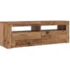 Image de vidaXL Armoire TV avec LED imitation vieux bois 120x35x40 cm Bois composite
