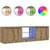 Image de vidaXL Armoire TV avec lampes LED Chêne Artisan 120x30x36 cm