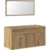 Image de vidaXL Armoire de salle de bain avec miroir Artisan-Chêne Bois composite