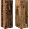 Image de vidaXL Armoires TV 2 pcs. Aspect vieux bois 30,5x30x90 cm Matériau dérivé du bois