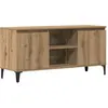 Image de vidaXL Armoire TV Artisan-Chêne 102x35x50 cm Bois composite