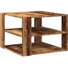 Image de vidaXL Table basse imitation vieux bois 58x58x40 cm Bois composite