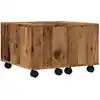 Image de vidaXL Table basse imitation vieux bois 60x60x38 cm Bois composite