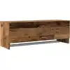 Image de vidaXL Armoire aspect bois ancien 100x32,5x35 cm Bois composite