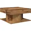 Image de vidaXL Table basse imitation vieux bois 55x55x30 cm Bois composite