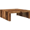 Image de vidaXL Table basse imitation vieux bois 100x100x35 cm Bois composite