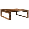 Image de vidaXL Table basse imitation vieux bois 100x100x35 cm Bois composite